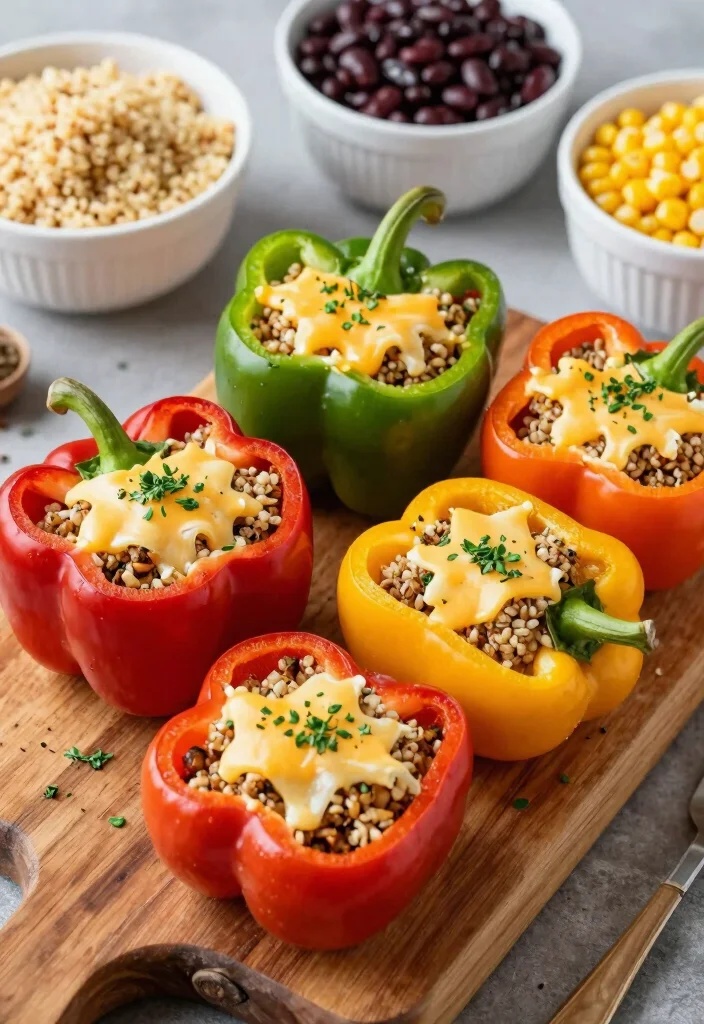 16 Air Fryer Meal Prep Recipes for Weekly Cooking - 2. Air Fryer Quinoa-Stuffed Bell Peppers 1
