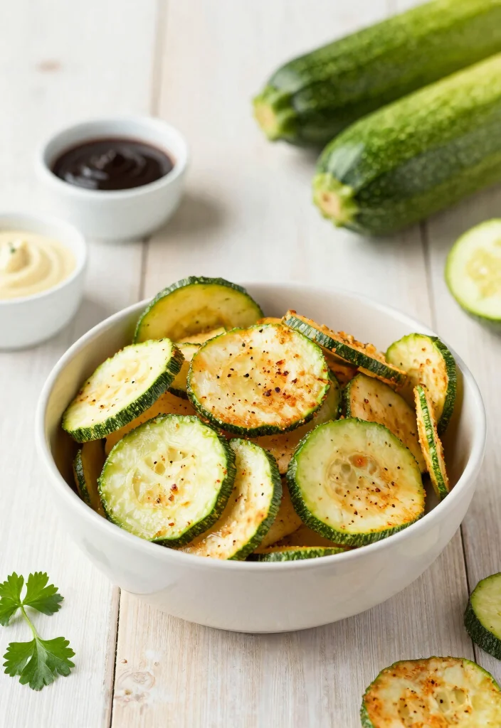 16 Air Fryer Meal Prep Recipes for Weekly Cooking - 9. Air Fryer Zucchini Chips 1
