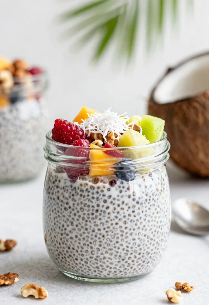 16 Breakfast Bowl Meal Prep Recipes to Kickstart Your Day - 13. Coconut Chia Pudding Bowl 1