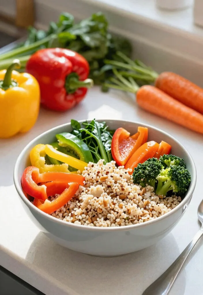 16 Breakfast Bowl Meal Prep Recipes to Kickstart Your Day - 14. Rainbow Veggie Breakfast Bowl 1