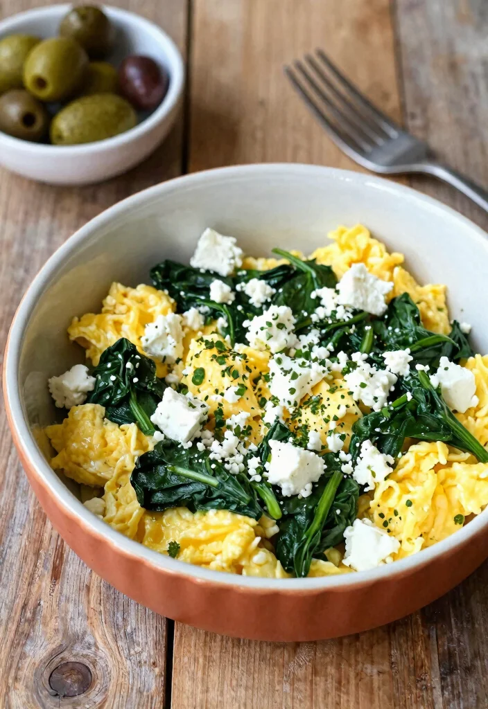 16 Breakfast Bowl Meal Prep Recipes to Kickstart Your Day - 3. Spinach & Feta Egg Bowl 1