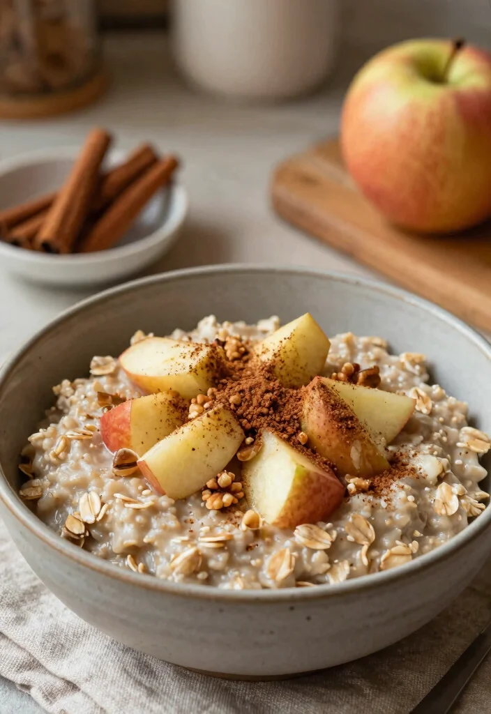 16 Breakfast Bowl Meal Prep Recipes to Kickstart Your Day - 8. Apple Cinnamon Oatmeal Bowl 1