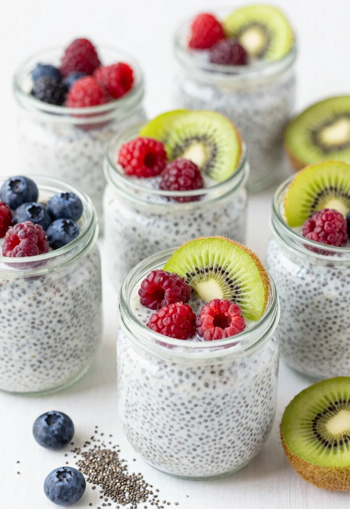 16 Breakfast Freezer Meal Prep Recipes for Busy Families - 10. Chia Seed Pudding with Almond Milk 1