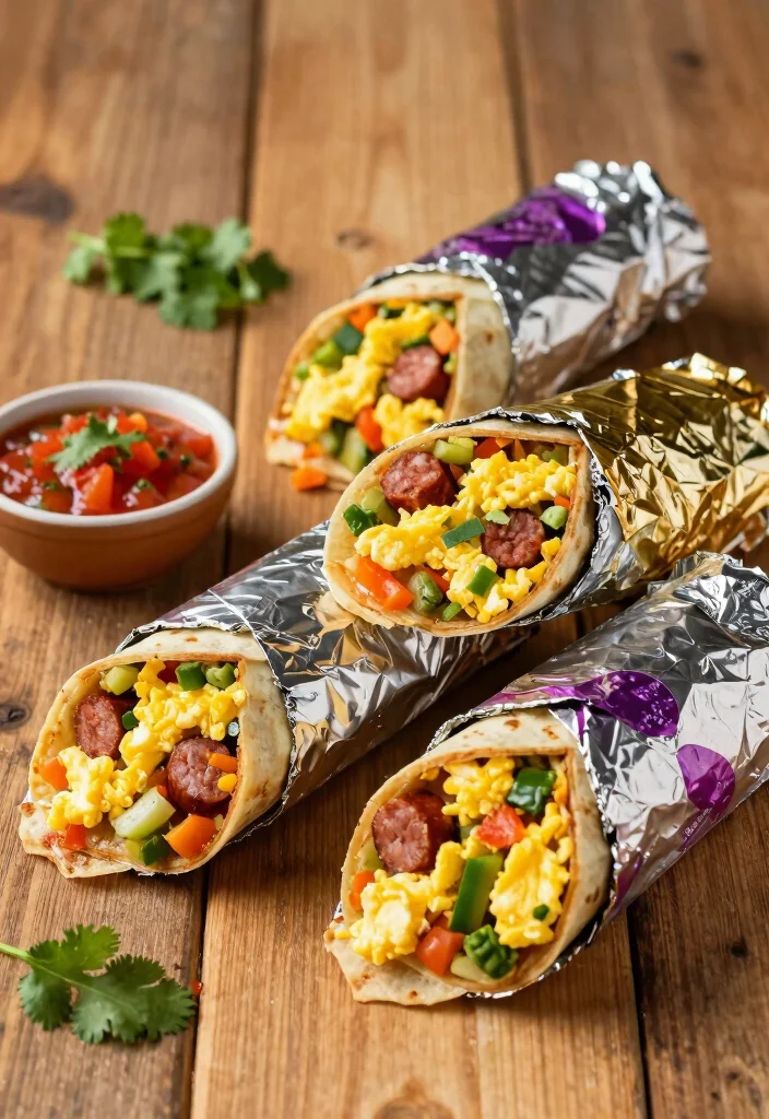 16 Breakfast Freezer Meal Prep Recipes for Busy Families - 3. Breakfast Burritos with Veggies and Sausage 1