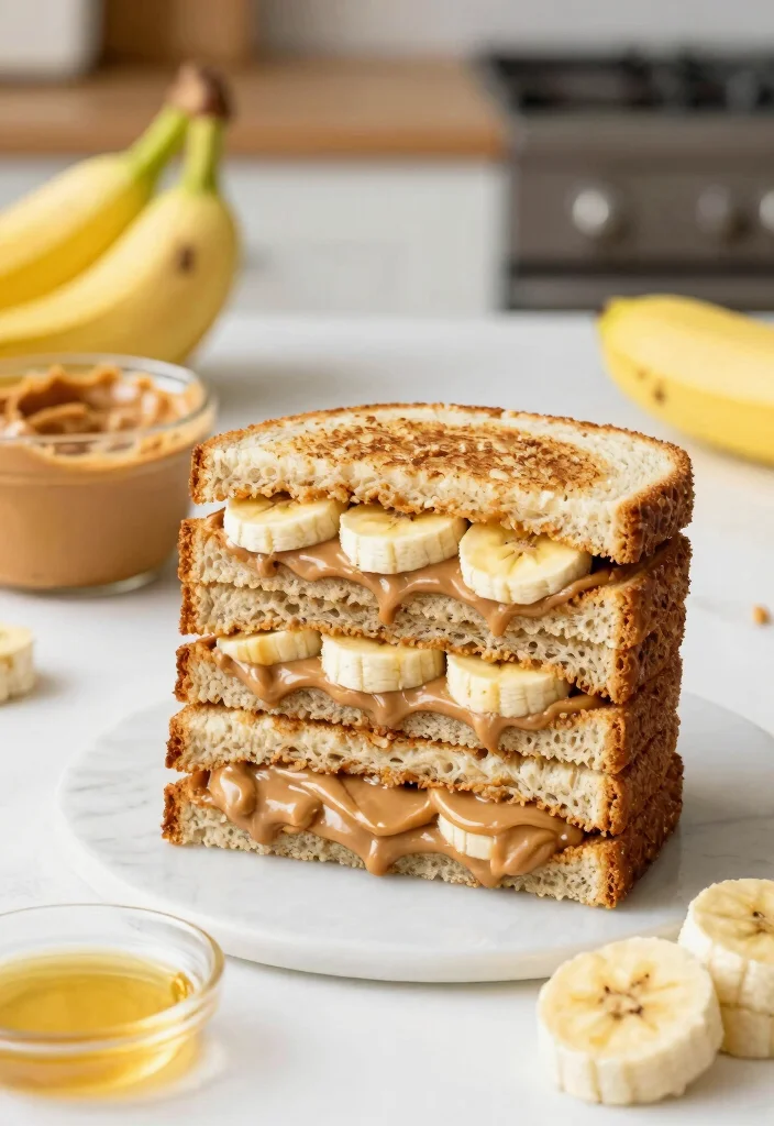 16 Breakfast Freezer Meal Prep Recipes for Busy Families - 9. Peanut Butter Banana Freezer Sandwiches 1