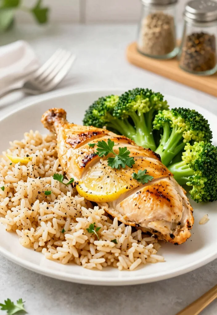 16 Chicken and Rice Meal Prep Recipes for Fitness Enthusiasts - 1. Lemon Herb Chicken with Brown Rice 1