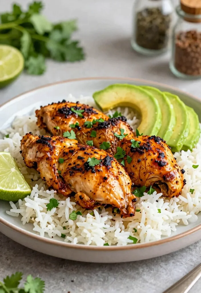 16 Chicken and Rice Meal Prep Recipes for Fitness Enthusiasts - 3. Spicy Cilantro Lime Chicken 1