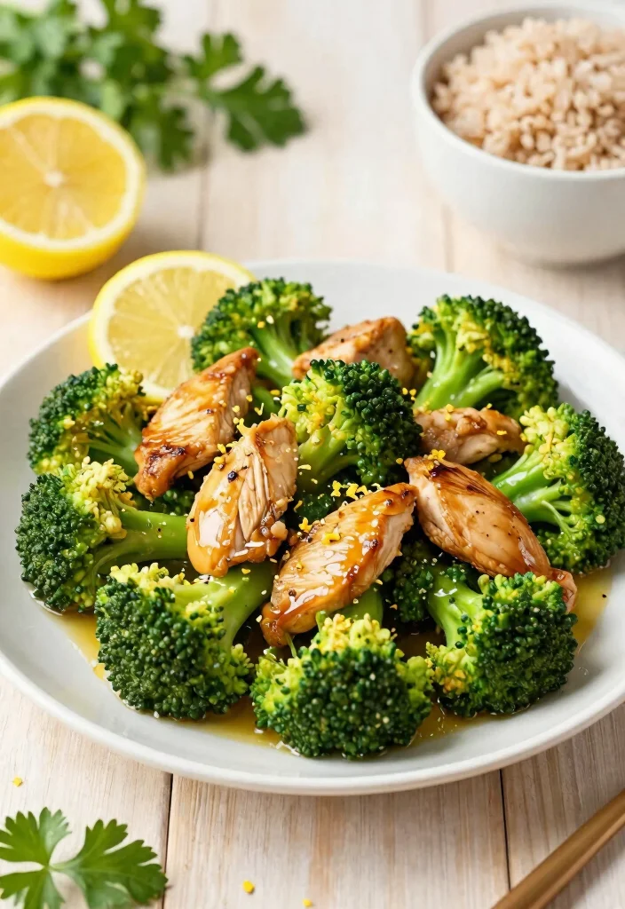 16 Classic Chicken Broccoli Stir Fry Recipes - 3. Lemon Garlic Chicken Broccoli Stir Fry 1