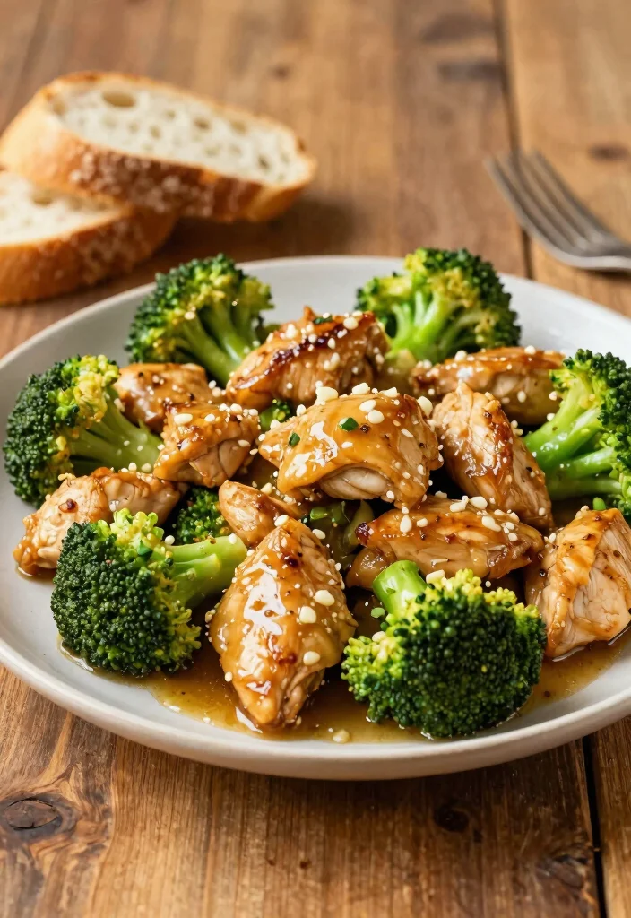 16 Classic Chicken Broccoli Stir Fry Recipes - 9. Garlic Butter Chicken Broccoli Stir Fry 1