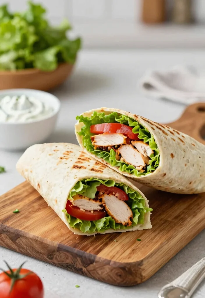 16 Easy Low Calorie Meal Prep Lunch Recipes - 2. Greek Chicken Wraps 1