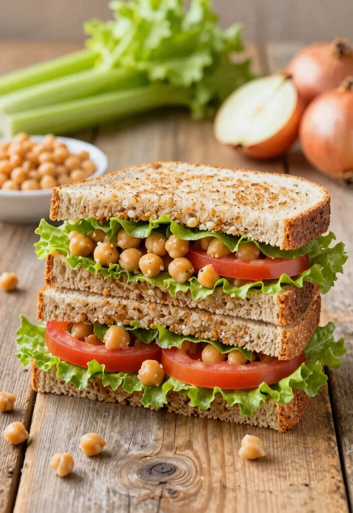 16 Easy Low Calorie Meal Prep Lunch Recipes - 5. Chickpea Salad Sandwich 1