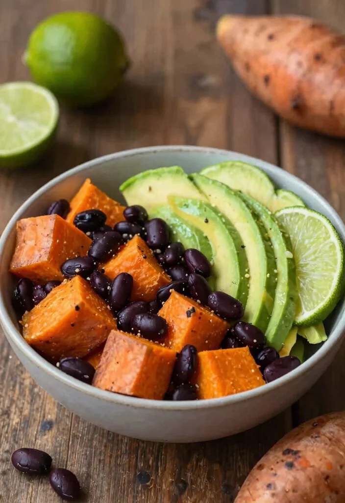 16 Easy Low Calorie Meal Prep Lunch Recipes - 7. Sweet Potato & Black Bean Bowl 1