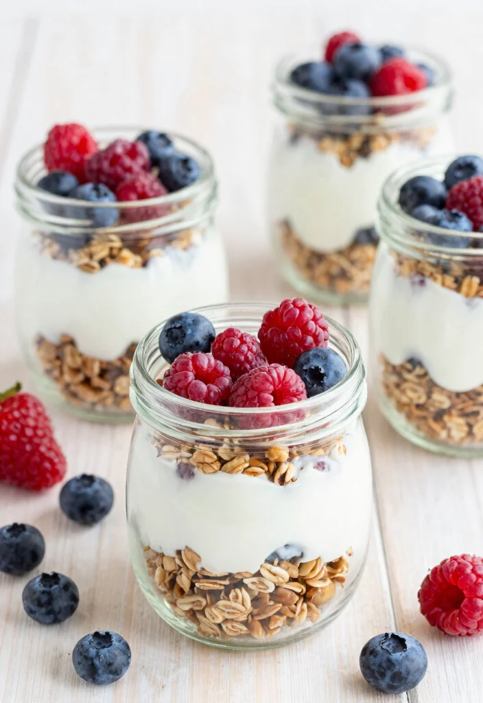 16 Easy Meal Prep Recipes for College Students - 13. Greek Yogurt Parfaits 1