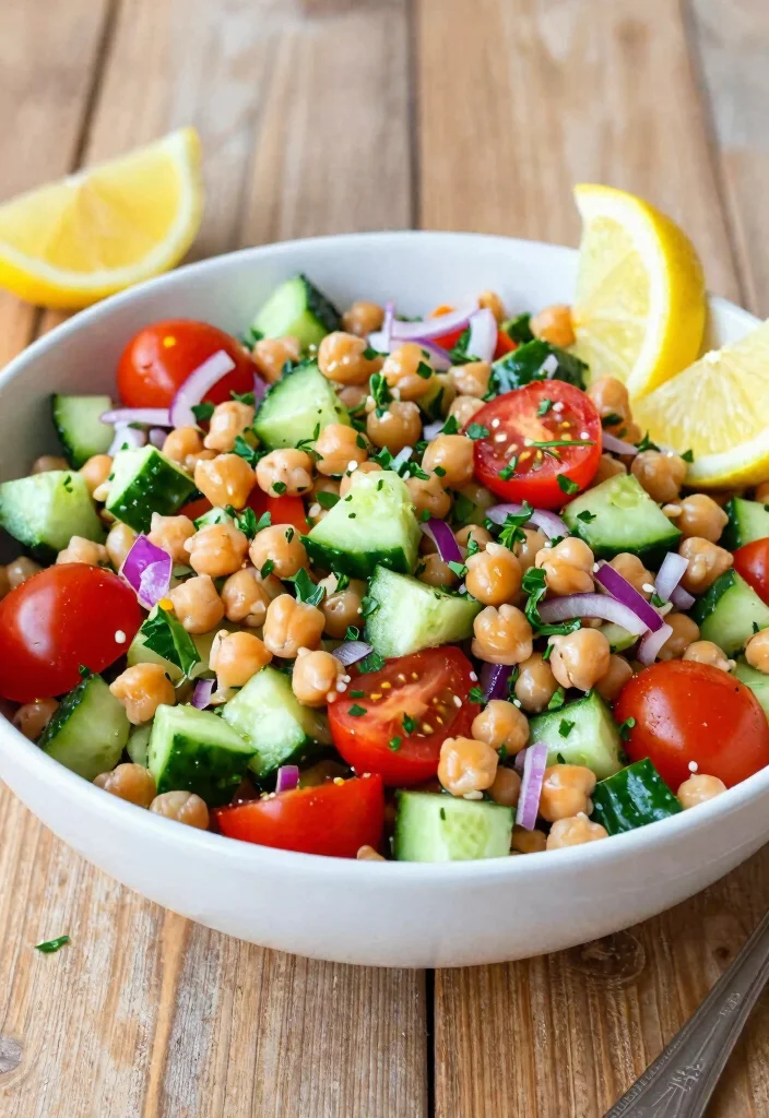 16 Easy Meal Prep Recipes for College Students - 6. Chickpea Salad 1