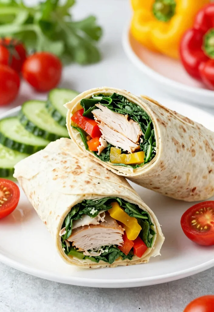 16 Easy Meal Prep Recipes for College Students - 8. Turkey and Spinach Wraps 1