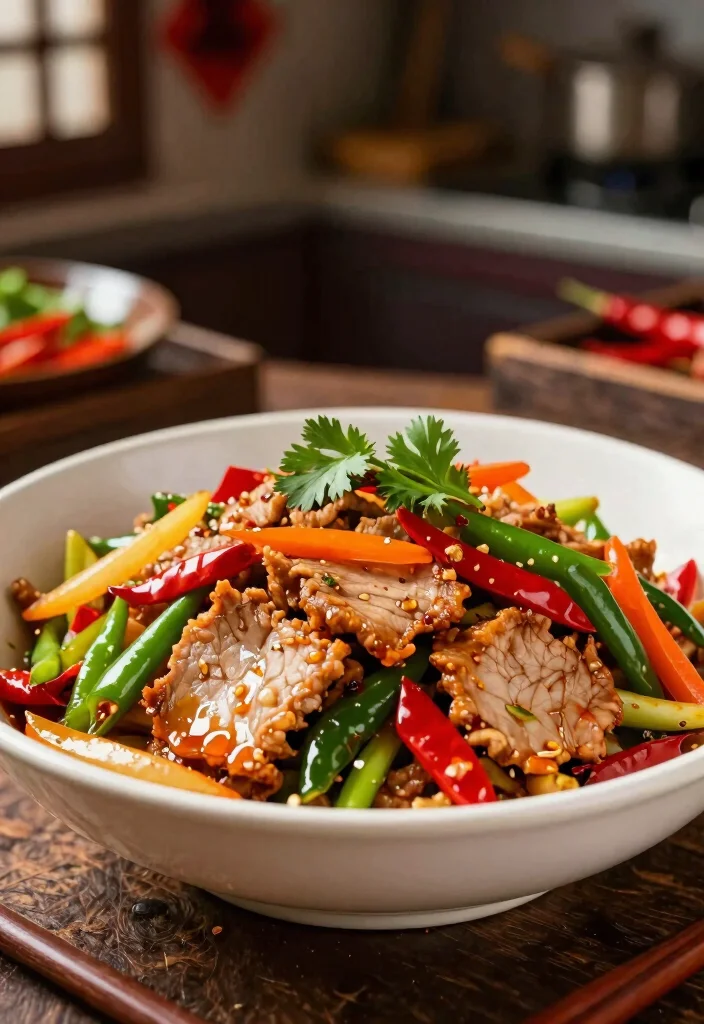 16 Easy Pork Stir Fry Recipes For Any Night - 4. Spicy Szechuan Pork Stir Fry 1