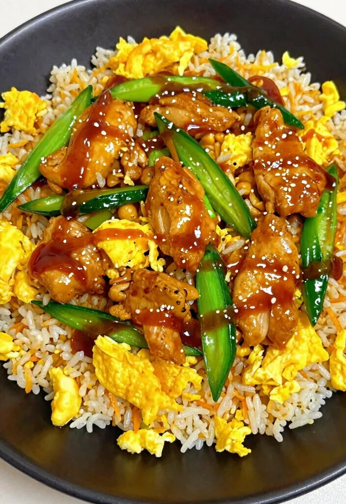 16 Easy Teriyaki Chicken Stir Fry Recipes At Home - 12. Teriyaki Chicken Stir Fry with Egg Fried Rice 1