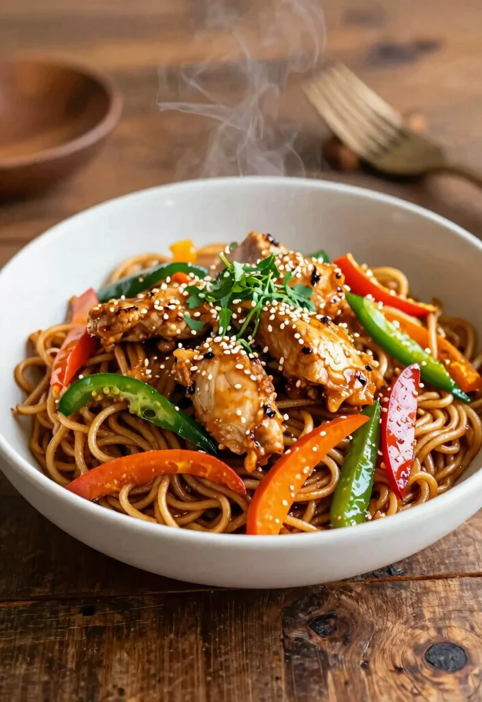 16 Easy Teriyaki Chicken Stir Fry Recipes At Home - 13. Teriyaki Chicken Stir Fry with Noodles 1