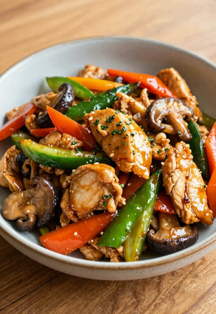 16 Easy Teriyaki Chicken Stir Fry Recipes At Home - 15. Teriyaki Chicken Stir Fry with Mushrooms 1
