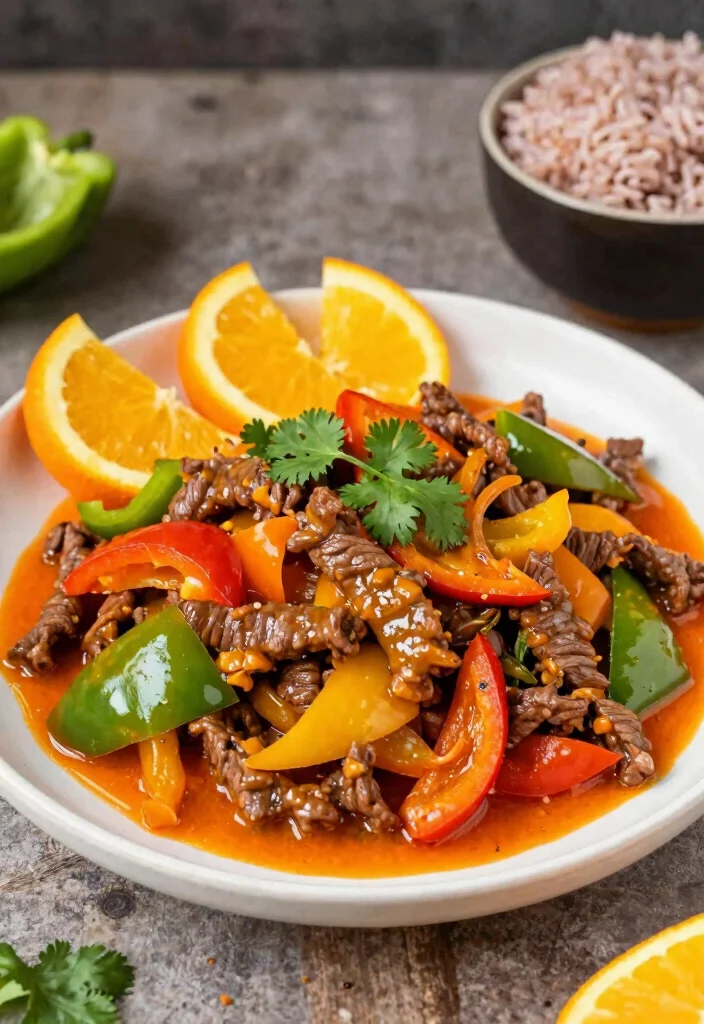 16 Flank Steak Stir Fry Recipes That Stay Juicy - 11. Orange Beef Flank Steak Stir Fry 1