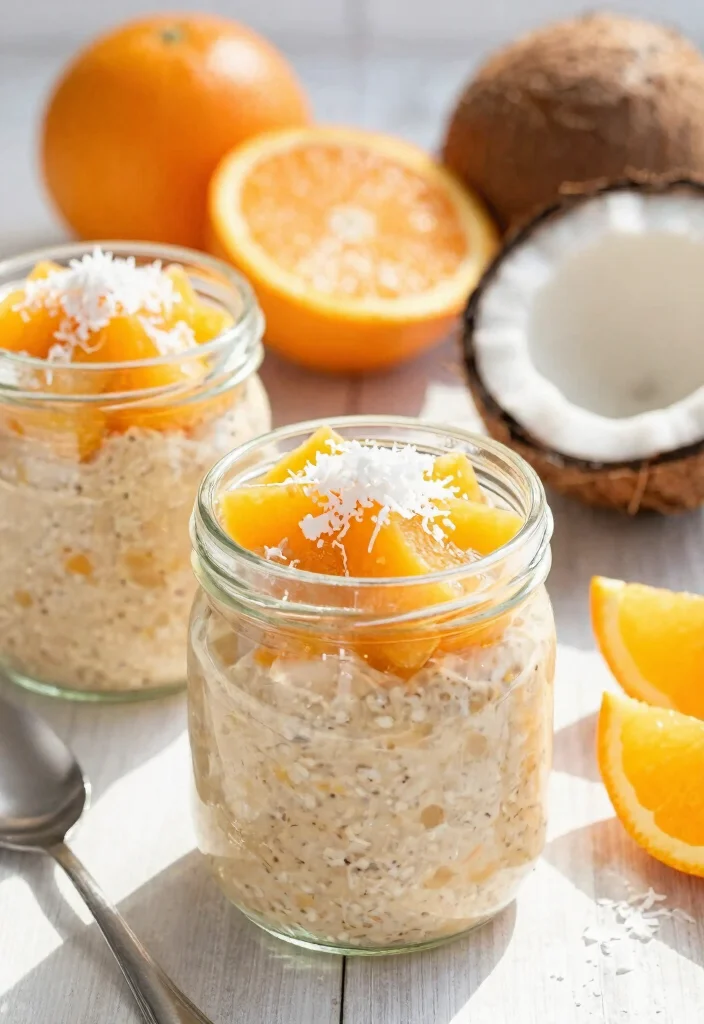 16 Healthy Overnight Oats Meal Prep Recipes: A Vegan Delight - 13. Orange Creamsicle Overnight Oats 1