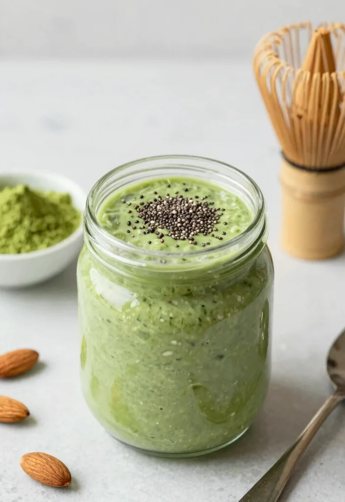 16 Healthy Overnight Oats Meal Prep Recipes: A Vegan Delight - 6. Matcha Green Tea Overnight Oats 1