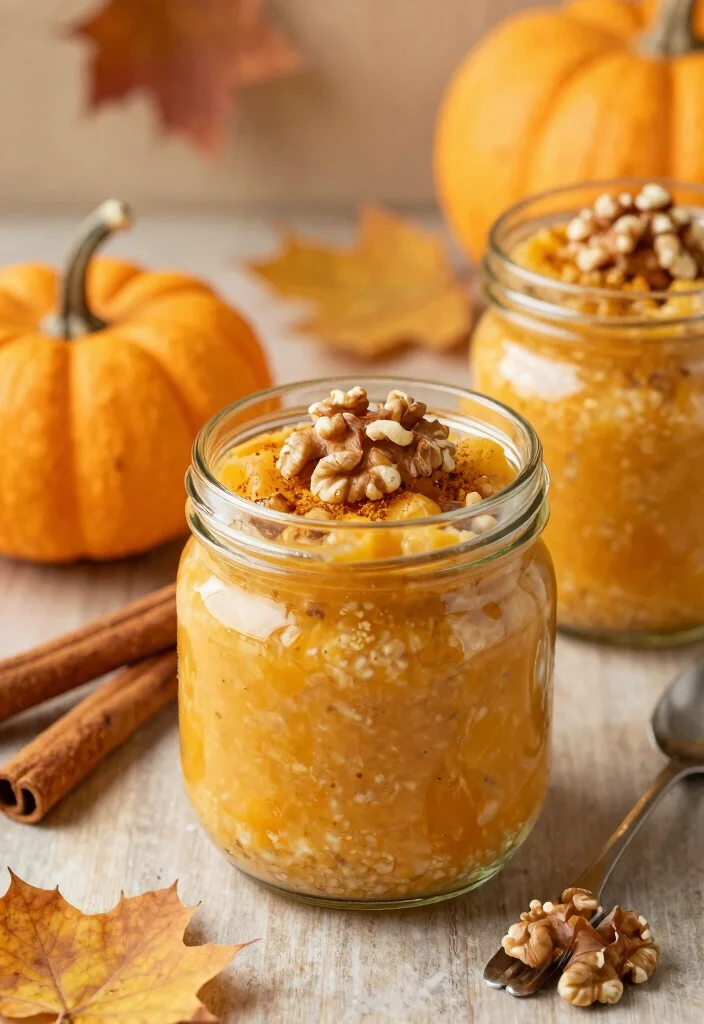 16 Healthy Overnight Oats Meal Prep Recipes: A Vegan Delight - 8. Pumpkin Spice Overnight Oats 1