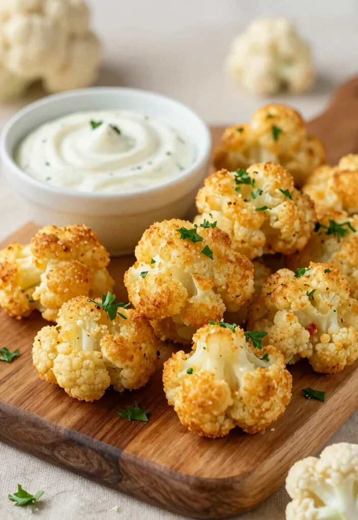 16 High Protein Low Carb Snack Meal Prep Recipes - 1. Cheesy Cauliflower Bites 1