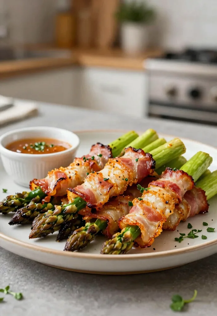 16 High Protein Low Carb Snack Meal Prep Recipes - 11. Bacon-Wrapped Asparagus 1