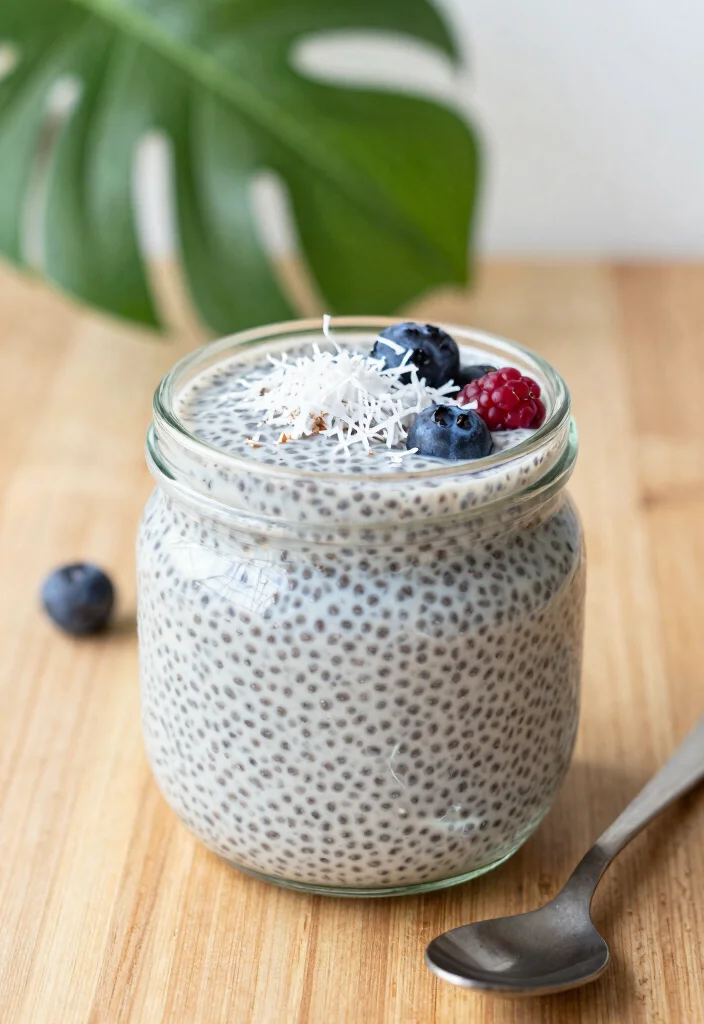 16 High Protein Low Carb Snack Meal Prep Recipes - 7. Coconut Chia Pudding 1