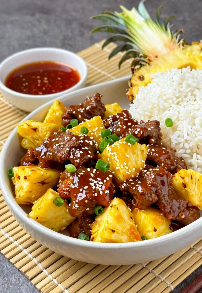 16 Leftover Steak Stir Fry Recipes Made Fresh - 3. Teriyaki Steak and Pineapple Stir Fry 1