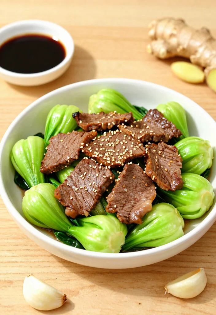 16 Leftover Steak Stir Fry Recipes Made Fresh - 5. Ginger Garlic Steak Stir Fry with Bok Choy 1