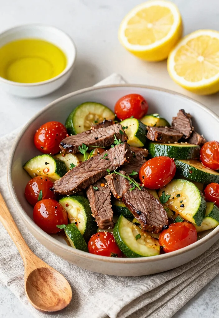 16 Leftover Steak Stir Fry Recipes Made Fresh - 7. Mediterranean Steak Stir Fry with Zucchini 1