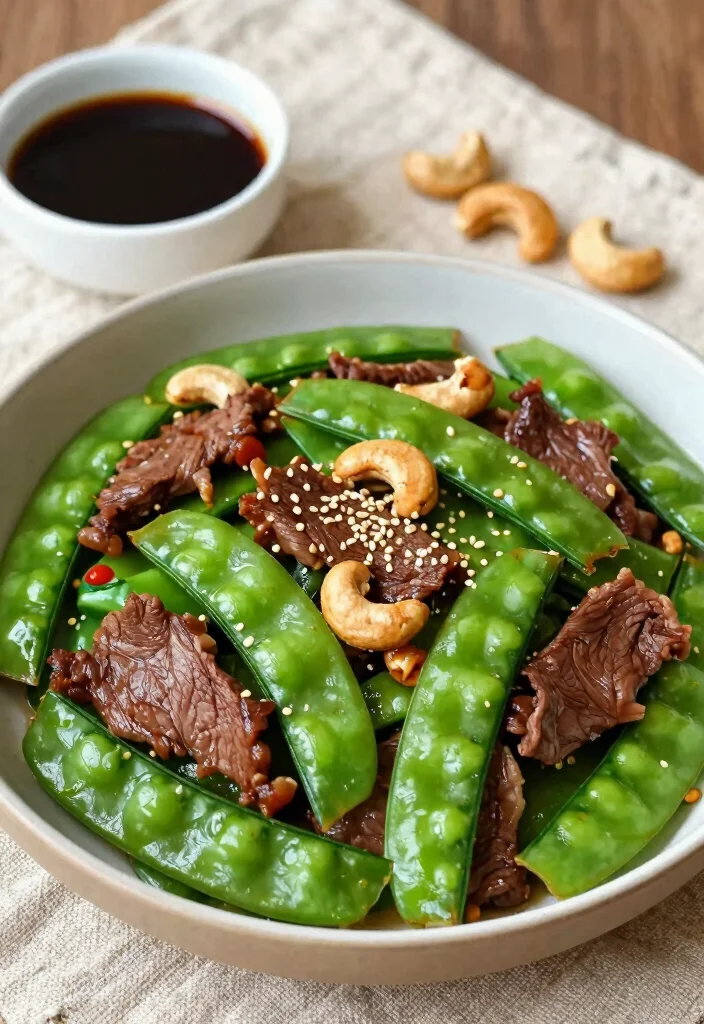 16 Leftover Steak Stir Fry Recipes Made Fresh - 8. Beef Stir Fry with Cashews and Snow Peas 1