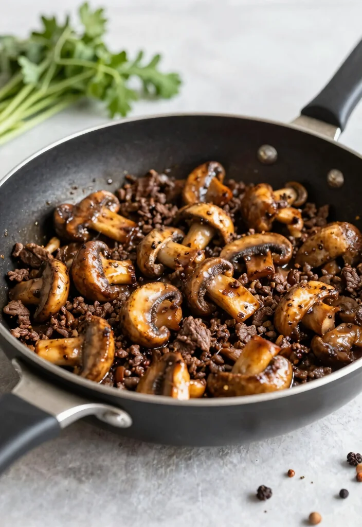 16 Mediterranean Ground Beef Stir Fry Recipes for Meal Prep - 11. Mediterranean Beef Stir Fry with Mushrooms 1