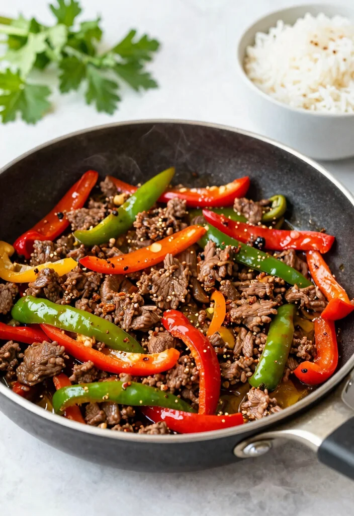 16 Mediterranean Ground Beef Stir Fry Recipes for Meal Prep - 4. Spicy Mediterranean Beef Stir Fry 1