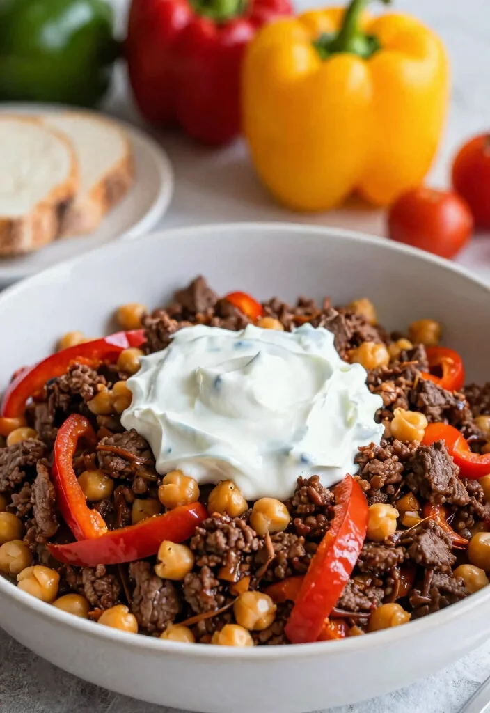 16 Mediterranean Ground Beef Stir Fry Recipes for Meal Prep - 8. Mediterranean Beef Stir Fry with Chickpeas 1