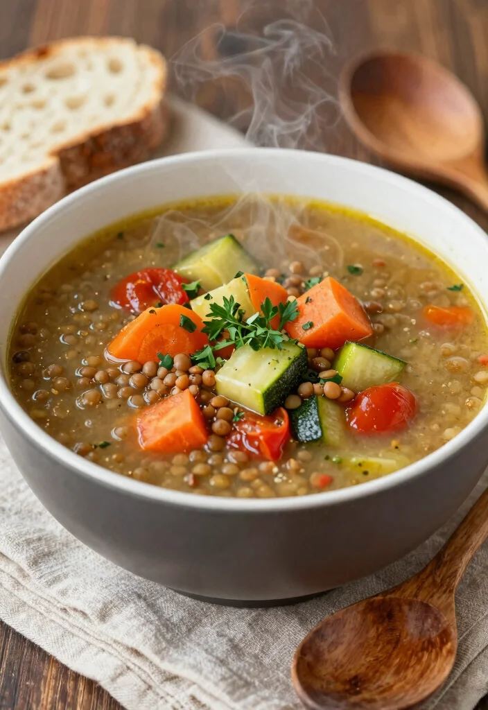 16 Postpartum Freezer Meal Prep Recipes - 6. Lentil and Vegetable Soup 1