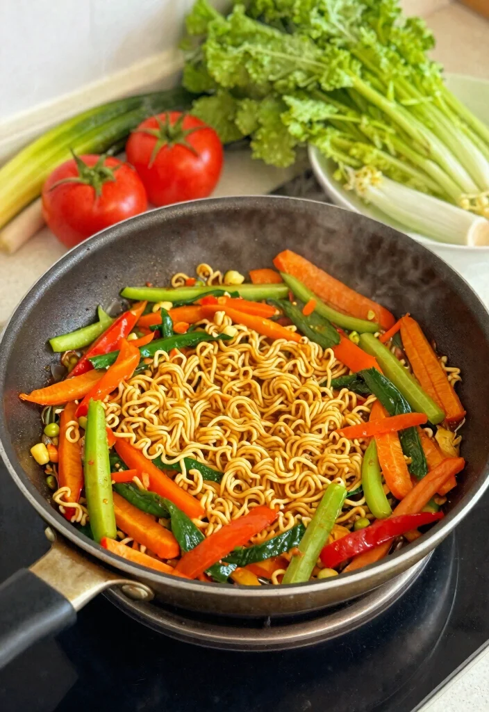 16 Ramen Noodle Stir Fry Recipes Made Easy - 6. One-Pan Veggie Ramen Stir Fry 1