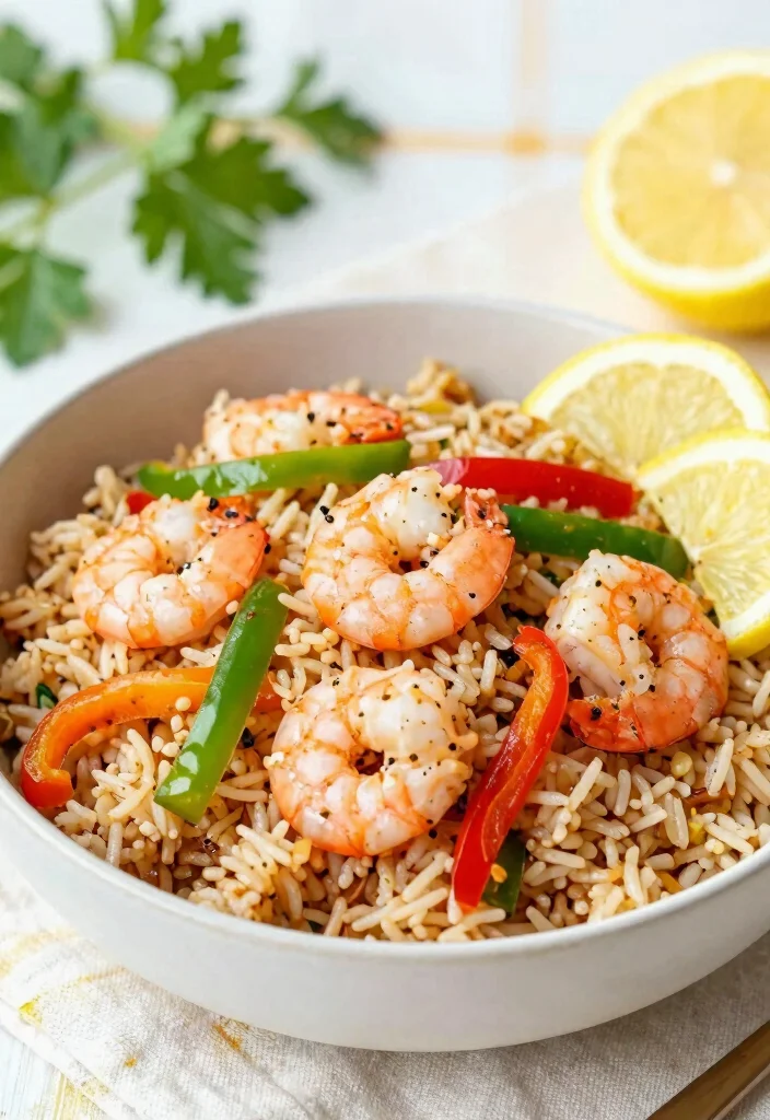 16 Shrimp Stir Fry Rice Recipes That Cook Fast - 10. Lemon Pepper Shrimp Stir Fry Rice 1
