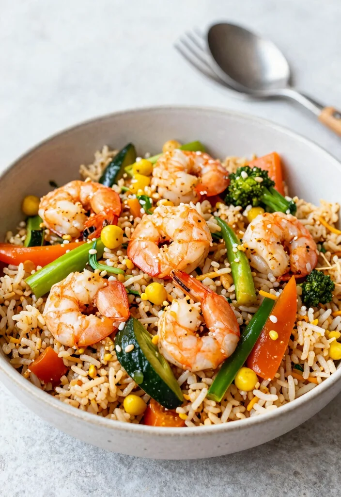 16 Shrimp Stir Fry Rice Recipes That Cook Fast - 16. Veggie-Packed Shrimp Stir Fry Rice 1