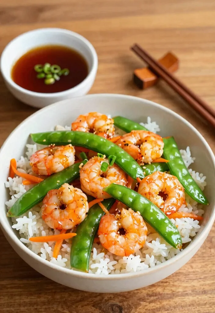 16 Shrimp Stir Fry Rice Recipes That Cook Fast - 2. Teriyaki Shrimp and Vegetable Rice 1