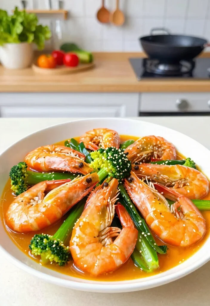16 Shrimp Veggie Stir Fry Recipes That Are Light - 12. Orange Sesame Shrimp and Veggies 1