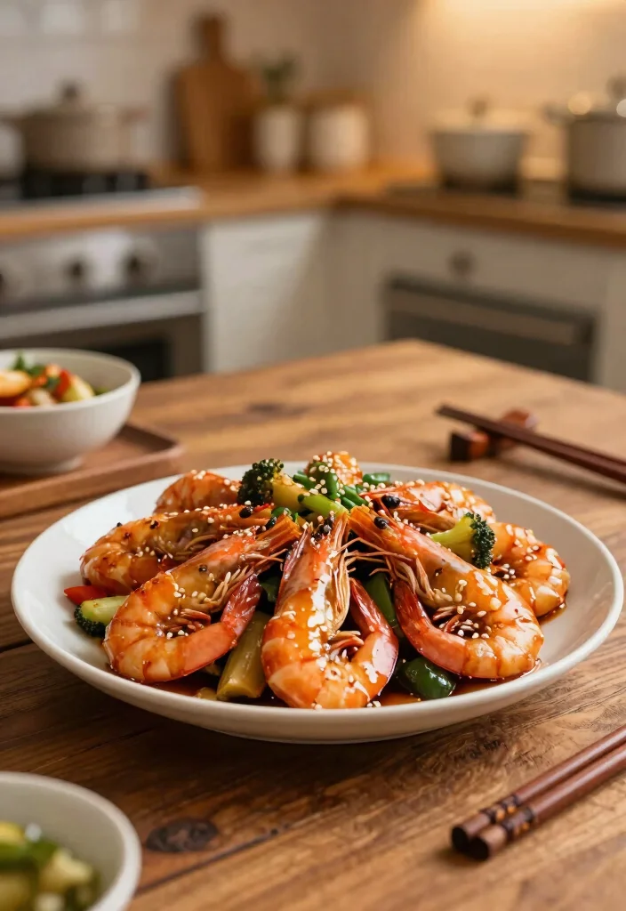 16 Shrimp Veggie Stir Fry Recipes That Are Light - 3. Teriyaki Shrimp and Veggie Stir Fry 1