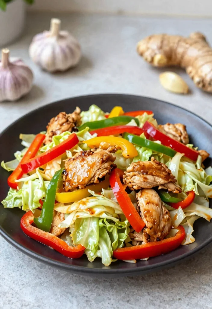 16 Stir Fry Cabbage Recipes That Are Simple - 4. Cabbage and Chicken Stir Fry 1