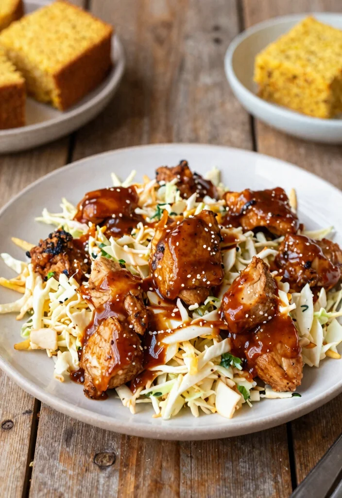 16 Stir Fry Recipes Using Coleslaw Mix For Fast Dinners - 11. BBQ Chicken Coleslaw Stir Fry 1