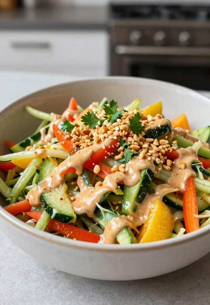 16 Stir Fry Recipes Using Coleslaw Mix For Fast Dinners - 15. Coleslaw Stir Fry with Peanut Sauce 1