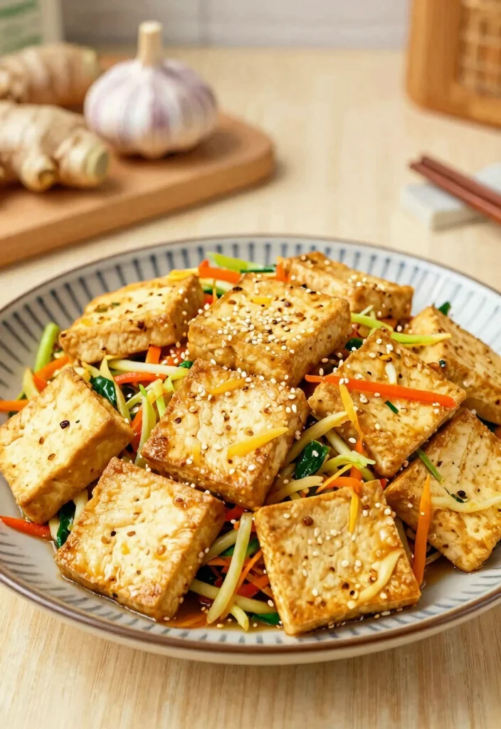 16 Stir Fry Recipes Using Coleslaw Mix For Fast Dinners - 4. Asian Tofu and Coleslaw Stir Fry 1