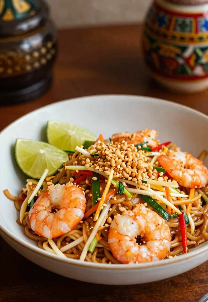 16 Stir Fry Recipes Using Coleslaw Mix For Fast Dinners - 6. Coleslaw Shrimp Pad Thai 1