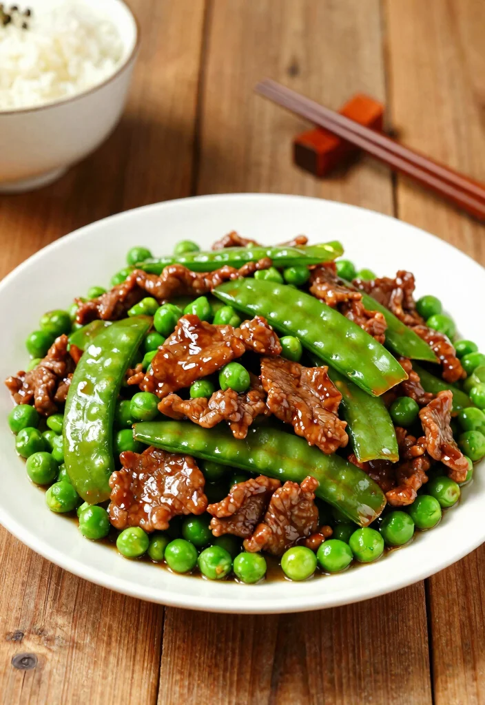 16 Top Round Stir Fry Recipes Using Affordable Beef - 11. Beef and Snow Peas Stir Fry 1